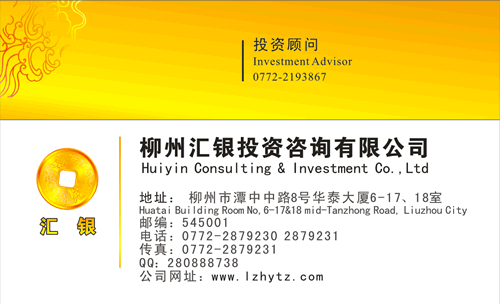 高端財務咨詢公司名片模板 專業形象，一步到位